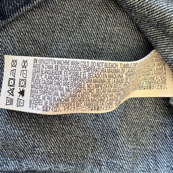 Forever 21 Blue Denim Jeans Dress Straight Sleeveless Belted Girls 11/12 NWT - Picture 9 of 9